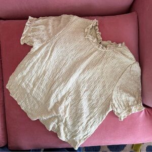 Rylee + Cru Cream blouse small unworn